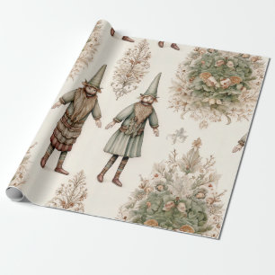 Papel De Regalo Gnomos y Botánicos del Bosque Caprichoso (1)