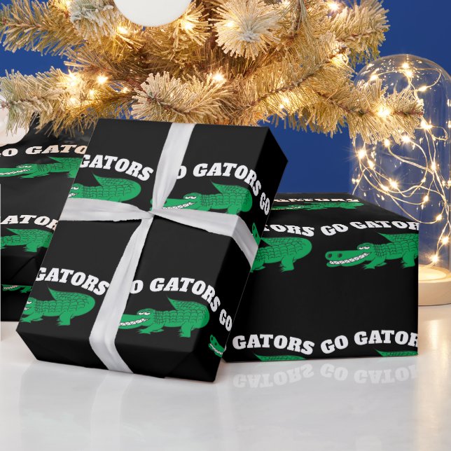 PAPEL DE REGALO GO GATORS ALLIGATOR  (Vacaciones)