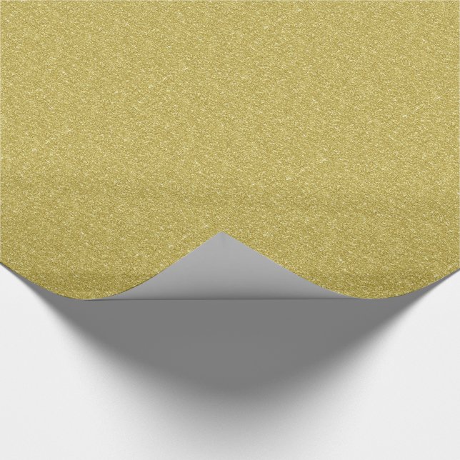 Papel De Regalo Gold Glitter (Esquina)