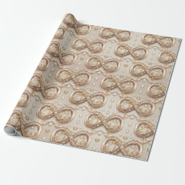 Papel De Regalo Gold Infinity Wrapping Paper