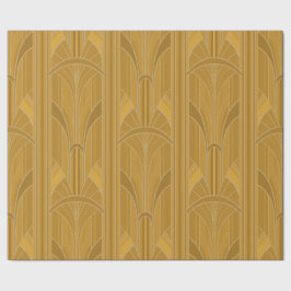 Papel De Regalo Golden20's Art Deco - Oro amarillo