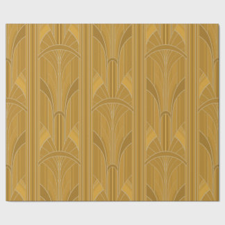 Papel De Regalo Golden20's Art Deco - Oro amarillo