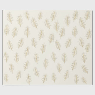 Papel De Regalo Golden Evergreen
