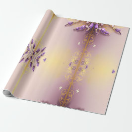 Papel De Regalo Golden Lavender Schmidt Stationery