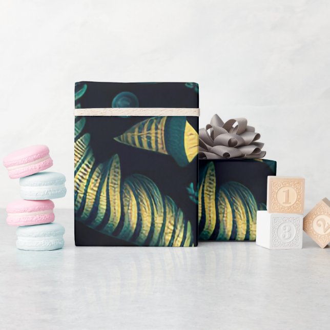 Papel De Regalo Golden Reefs (Baby Shower)
