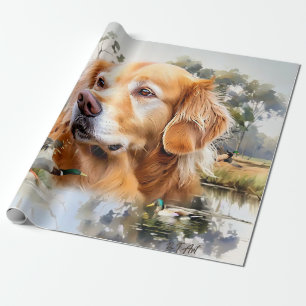 Papel De Regalo Golden Retriever