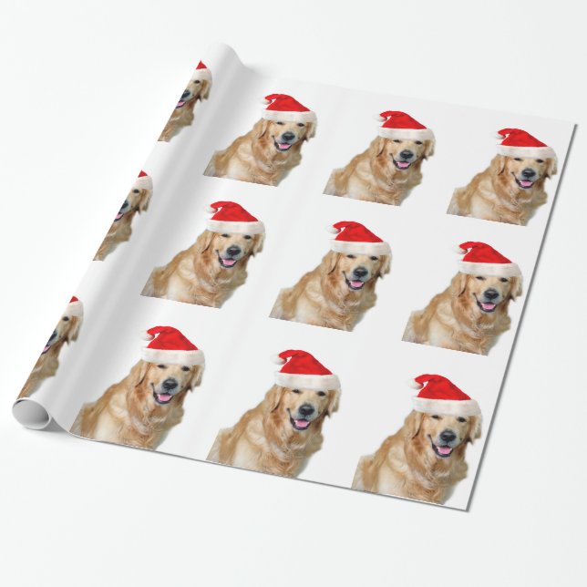 Papel De Regalo Golden Retriever (Desenrollado)