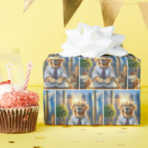 Papel De Regalo Golden Retriever Corporate Business