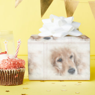 Papel De Regalo Golden Retriever In Frame