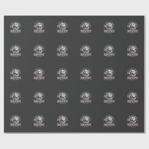Papel De Regalo Golden Retriever Planea Diseño de Insignia de Perr