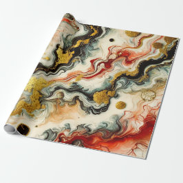 Papel De Regalo Goldene Flüsse 