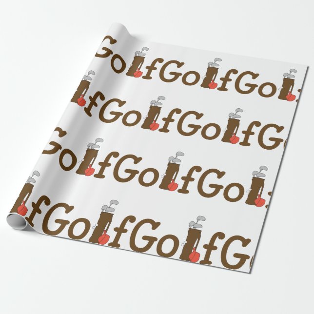 Papel De Regalo Golf (Desenrollado)