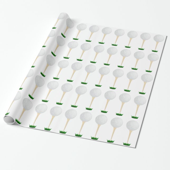 Papel De Regalo Golf (Desenrollado)