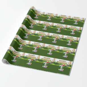 Papel De Regalo Golf 1 cumpleaños golfista de un año de edad con c