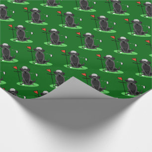 Papel De Regalo Golf Black Labrador Recuperever Dog - Cute