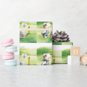 Papel De Regalo Golf cumpleaños 1 primer año golfista de un año