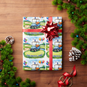 Papel De Regalo Golf cumpleaños 1er año golfista de un año