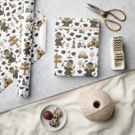 Papel De Regalo Golf Graduation themed for Cat Lover Golfer