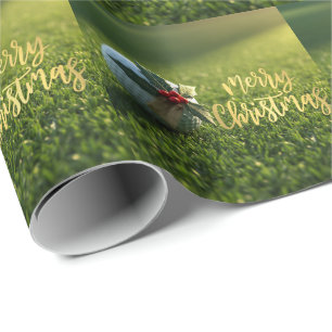 Papel De Regalo Golf Navideño en Green de Putt