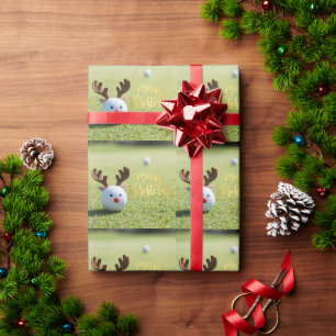 Papel De Regalo Golf navideño en Putting Green
