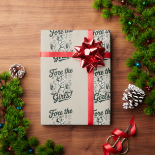 Papel De Regalo Golf para las chicas lindo divertido golf damas