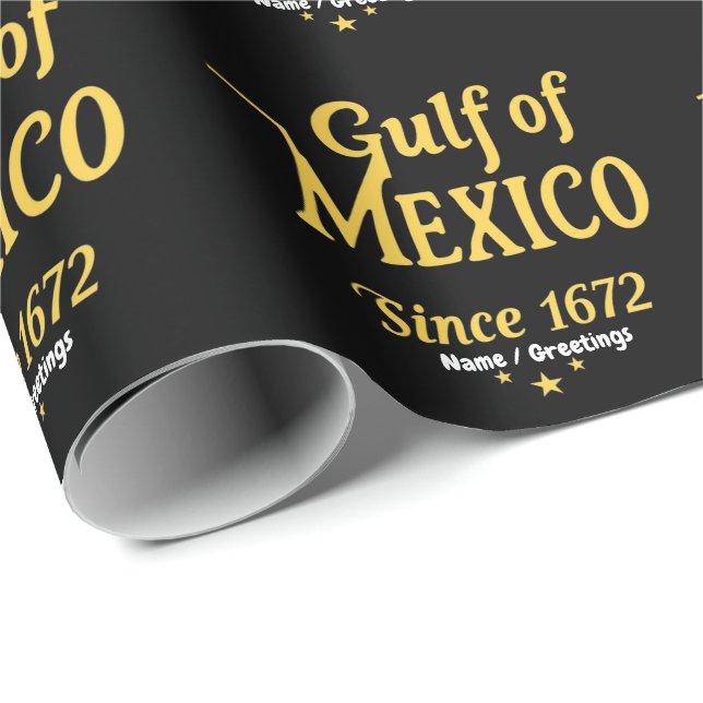 Papel De Regalo Golfo de México desde 1672, una inmersión profunda (Esquina del rollo)