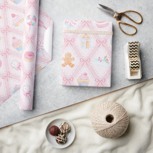 Papel De Regalo Golosinas Dulces de Fiesta (Artesanía)