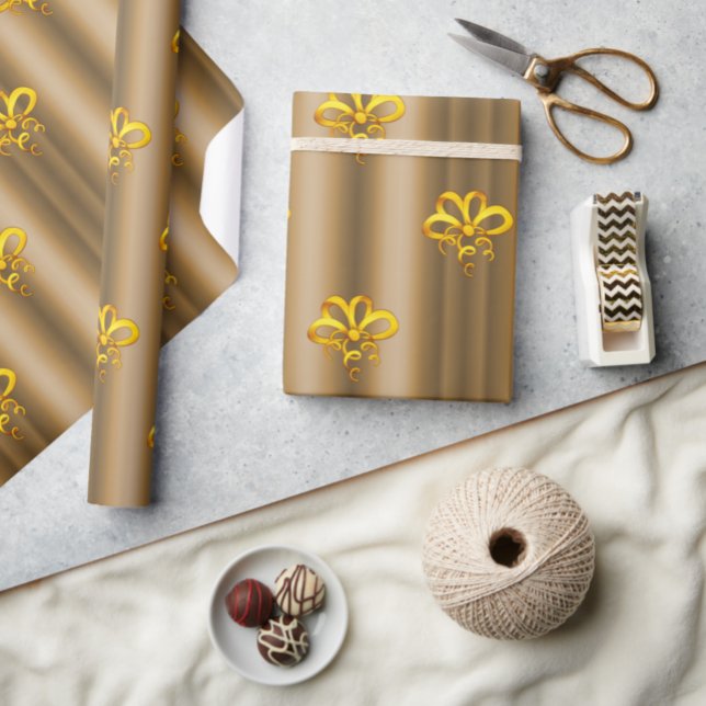 Papel De Regalo Golpes de oro a Navidades de bronce (Subido por el creador)