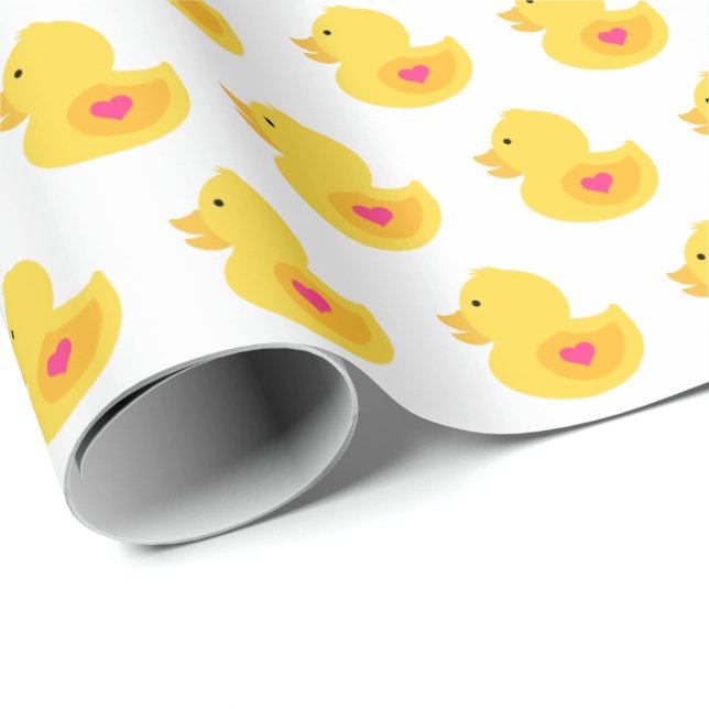 Papel De Regalo Goma amarillo y rosa dudoso (Esquina del rollo)
