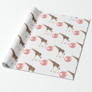 Papel De Regalo Goma de burbuja Girafa burbuja