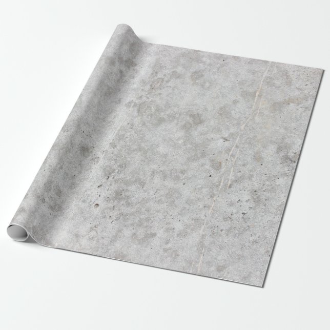 Papel De Regalo Goma de pared gris de hormigón (Desenrollado)