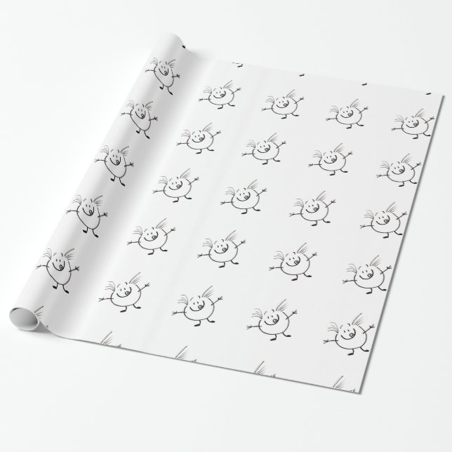 Papel De Regalo Goofy Doodle Guy Wrapee Paper (Desenrollado)