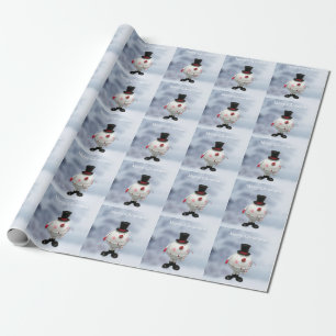 Papel De Regalo Gordo Muñeco de Hojalata Divertido 