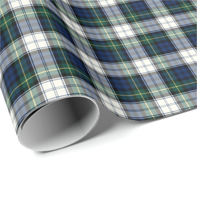 Papel De Regalo Gordon Clan Vestido Tartan (Esquina del rollo)