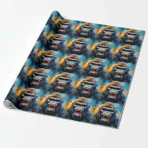 Papel De Regalo Gorila sonriente