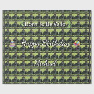 Papel De Regalo Gorilla Wild Pattern Birthday Theme