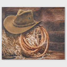 Gorra de cowboy rústico Rope Hay Photo