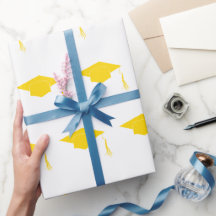 Gorra de graduación amarillo simple