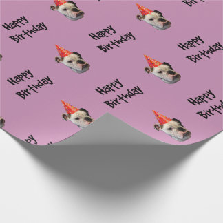 Papel De Regalo Gorra de la fiesta de cumpleaños del bulldog