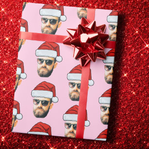 Papel De Regalo Gorra de Santa Cara Regalo de Navidad