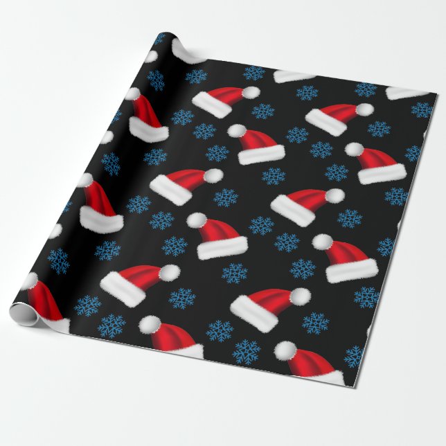 Papel De Regalo Gorra Navidades personalizados | Festividad person (Desenrollado)