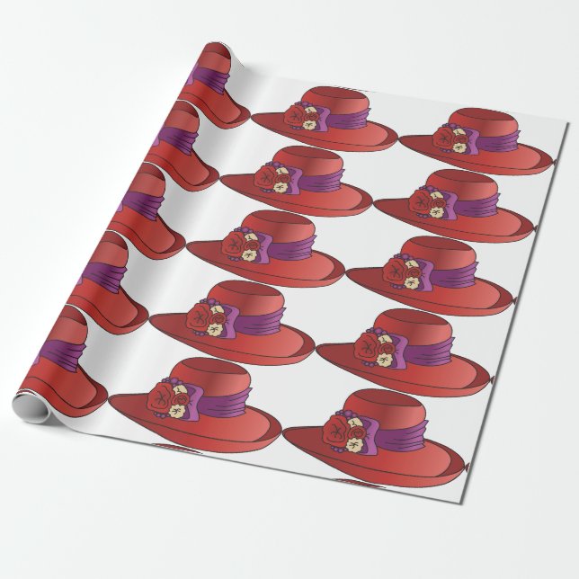 Papel De Regalo Gorra rojo (Desenrollado)