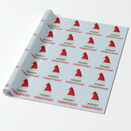 Papel De Regalo Gorra rojo del navidad de Santa + ¡"FELICES