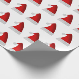 Papel De Regalo Gorras rojos de Santa del navidad