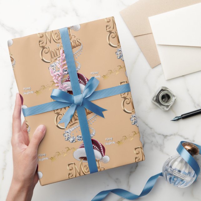 Papel De Regalo Gorrito de Navidad adorable (Regalar)