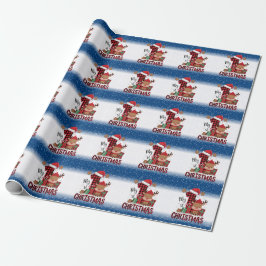 Papel De Regalo Gorro de Santa de Navidad Blanco para Bebé Reno 1e