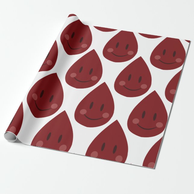 Papel De Regalo Gota de sangre (Desenrollado)