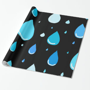 Papel De Regalo Gotas de lluvia