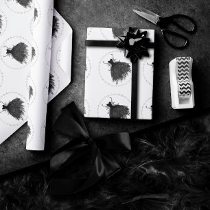Papel De Regalo Gothic Fairy Black Gown Vampy Gótico Glam Sheen