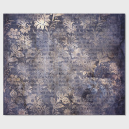 Papel De Regalo Gothic Grunge Indigo 